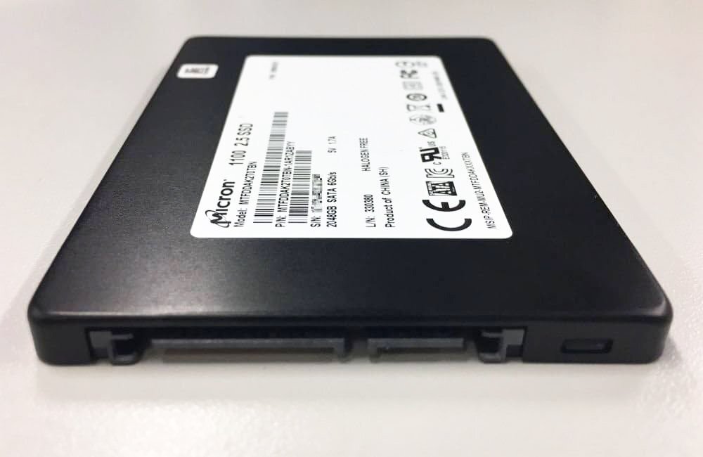 3か月保証★Micron 2TB 2.5インチ SATA SSD Read 最大530MB/Sec Write 最大500MB/Sec MTFDDAK2T0TBN-1AR1ZA MTFDDAK2T0TBN★送料無料_画像2