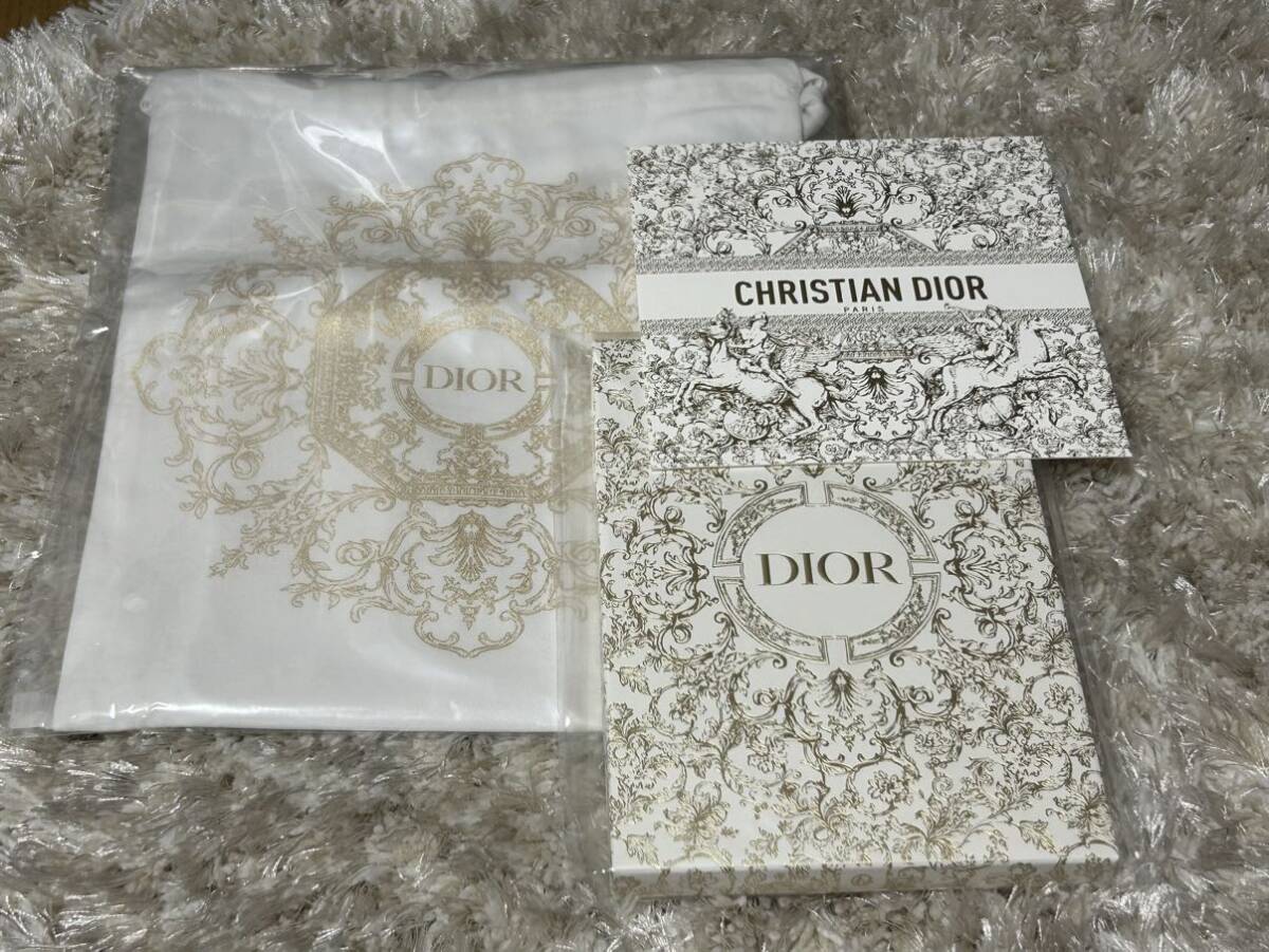 DIOR ディオール　ホリデー巾着＆ノート新品未使用_画像1