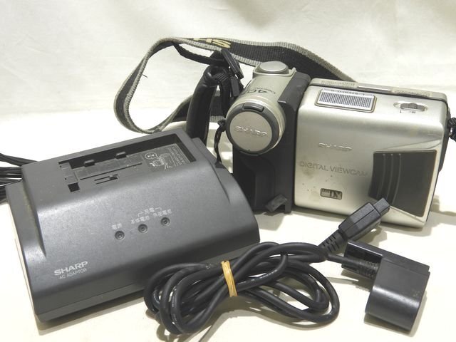 動作未確認 SHARP シャープ miniDV デジタルビデオカメラ VL-DC5 バッテリー無し ◇ ジャンク扱い ヴィンテージ ▼ フト0/6C_画像1