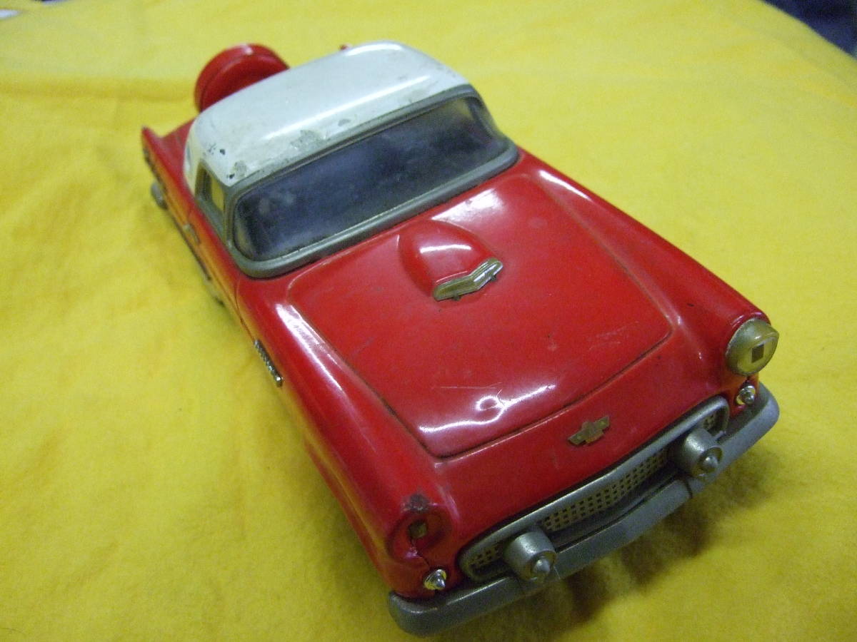  редкий товар, местного производства жестяная пластина. игрушка 50's Fifties CADILLAC THUNDERBIRD Cadillac Thunderbird Ame машина 26cm made in Japan