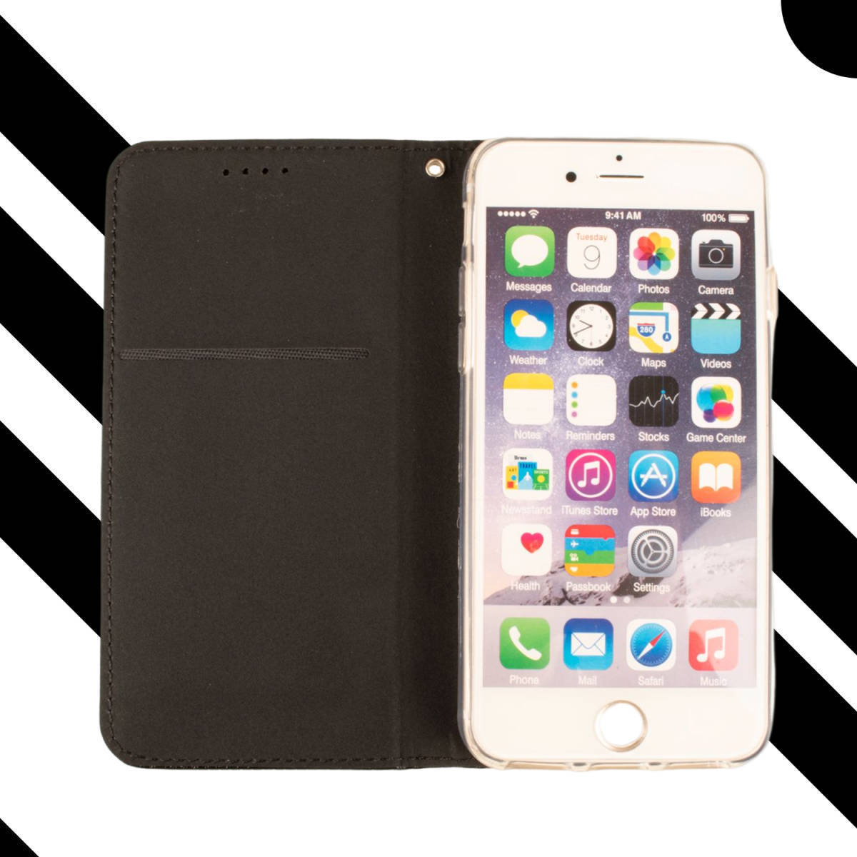iphone14 ケース 手帳型 iphone カバー シンプル iPhone 14 ブラック 黒 アイホン14 アイフォン14 おしゃれ 送料無料 安い スマホケース_画像2