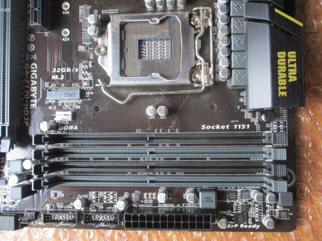  Junk GIGABYTE motherboard GA-Z170-HD3PIO panel, screw attached 