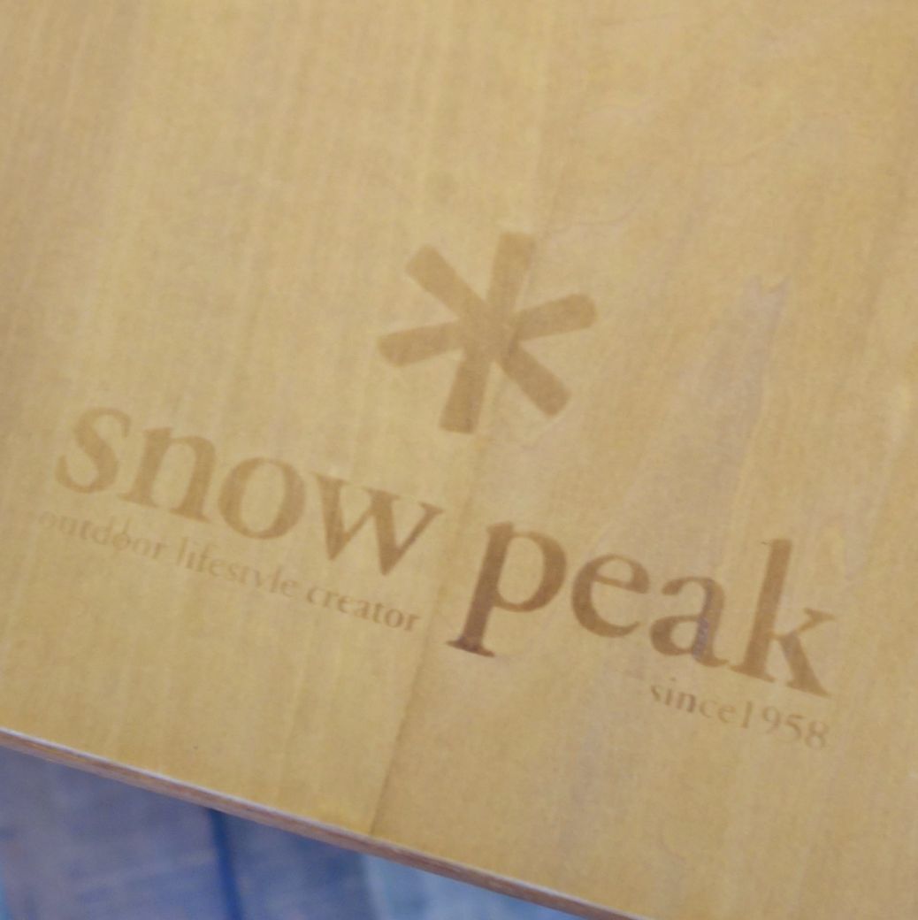 廃盤 スノーピーク snowpeak ワンアクションテーブルロング 旧型シナベニヤ天板 折りたたみテーブル キャンプアウトドア cf03om-rk26y05187の画像6