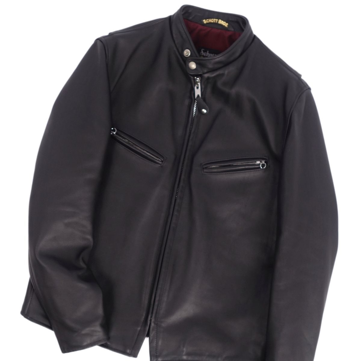 ショット SCHOTT ジャケット 641XX ライダースジャケット シングルライダース ジップアップ メンズ 40 (L相当) ブラック cf03os-rm11r06620_画像2