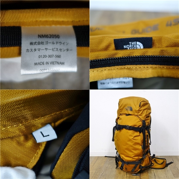 美品 ザノースフェイス THE NORTH FACE Chugach Guide45 チュガッチガイド45 NM62050 バックカントリー ザック リュック cf03mr-rk26y05077_画像10