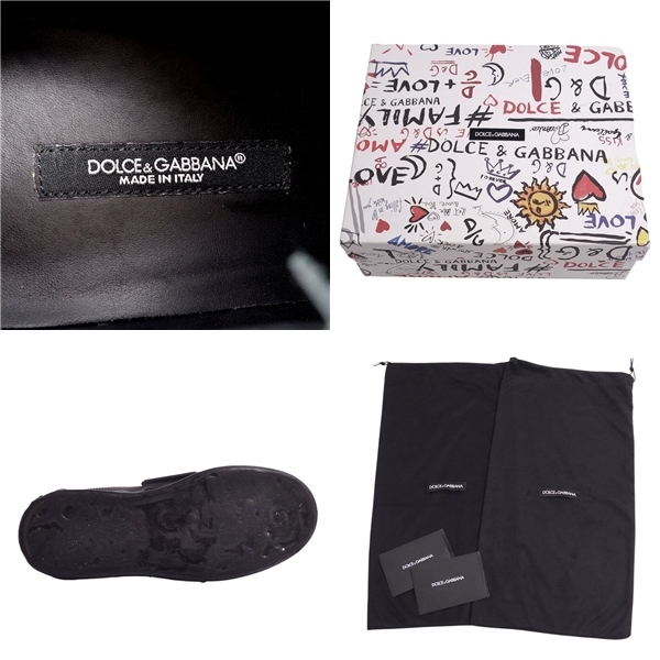 ドルチェ&ガッバーナ DOLCE&GABBANA スニーカー ローカット ロゴ カーフレザー シューズ レディース 36 ブラック cg04on-rm10e24124_画像10