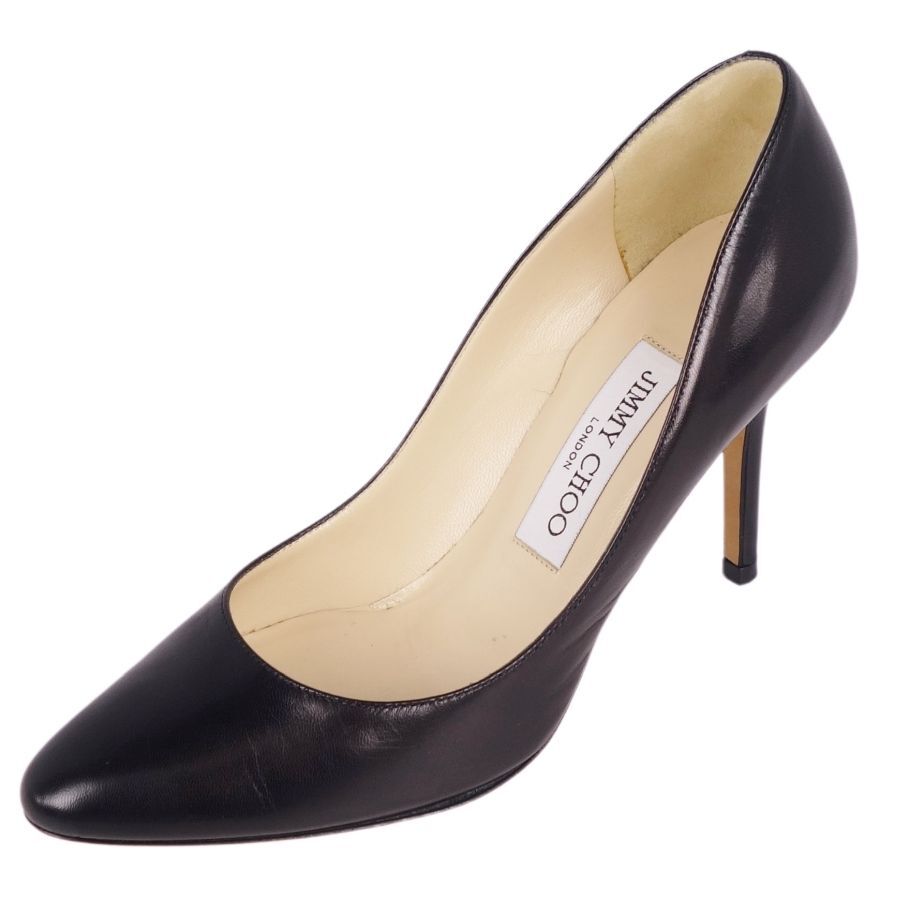 ジミーチュウ JIMMY CHOO パンプス ギルバート カーフレザー ヒール シューズ 靴 レディース ブラック 37(24cm相当) 黒 cf03on-rm04c14723