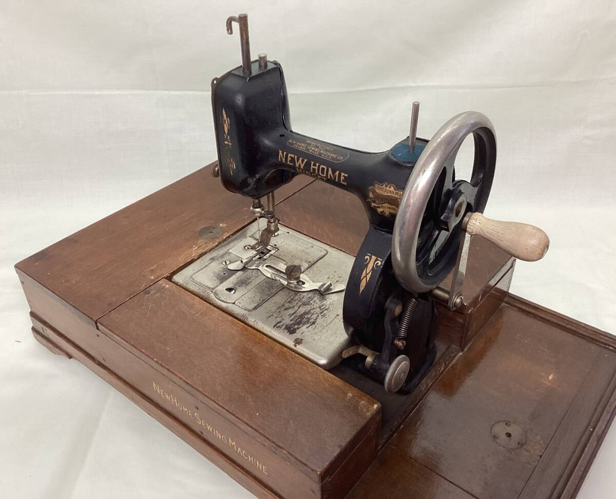 NEW HOME SEWING MACHINE 手回しミシン 骨董 古道具