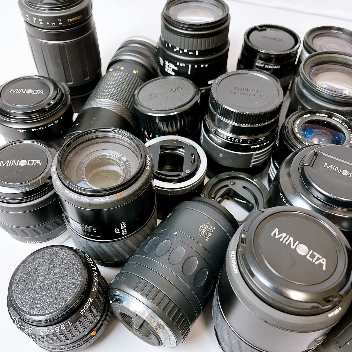 カメラ　レンズ　まとめ売り　動作未確認　キャノン ペンタックス　ミノルタ　ソニー　ジャンク　27個　Nikon Canon PENTAX SONY MINOLTA_画像2