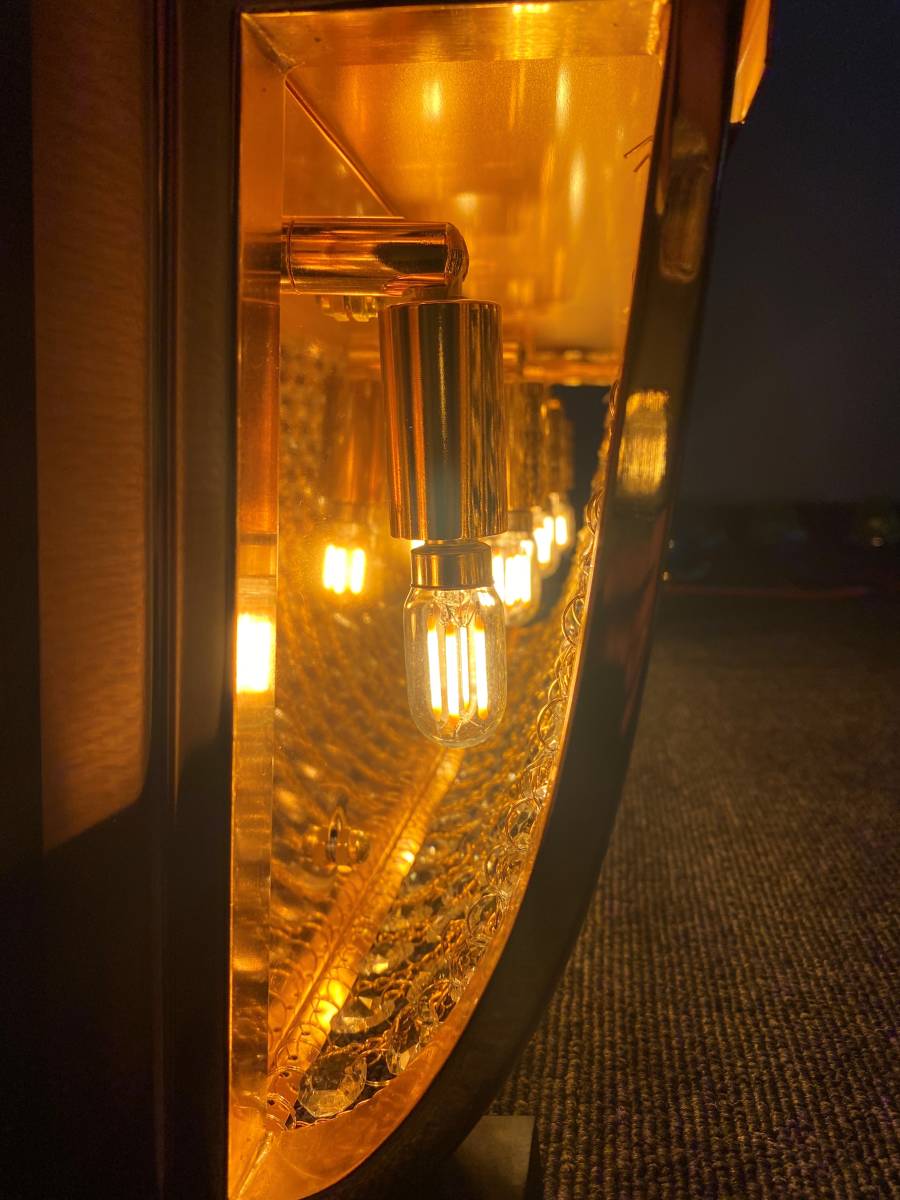 高品質 シャンデリア フィラメントタイプ LED 電球 調光器対応 24V E12 2000k 2W 壁掛 天吊り ナイアガラ デコトラ サロンバス C0701Sの画像8