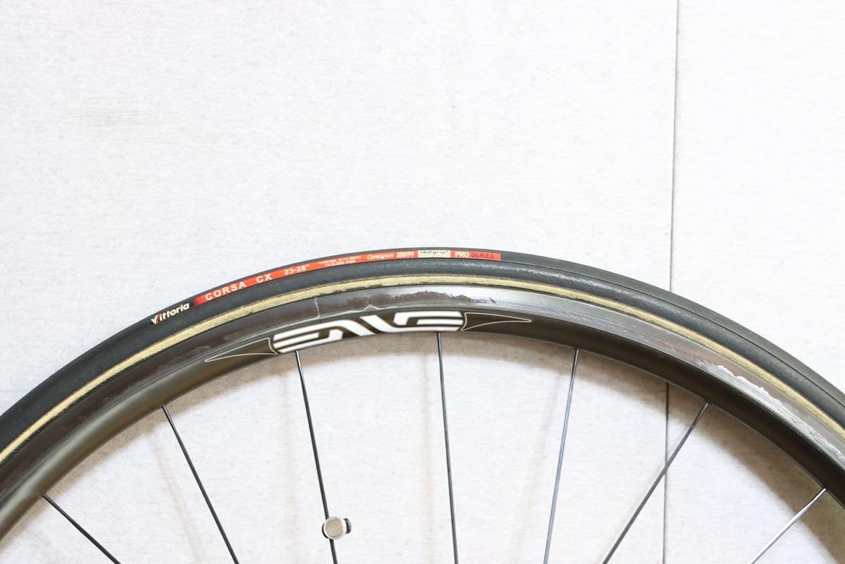 ○ENVE エンヴィ 1.25 CLASSIC シマノフリー 11s対応 チューブラー リアDT240ハブ 前後ハブ違い リア難あり カーボンホイールセット_画像6