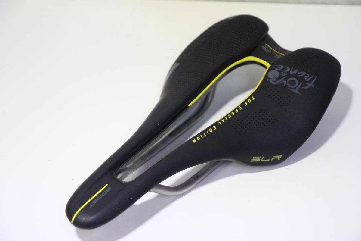 限定モデル! ★SELLE ITALIA セライタリア SLR SUPER FLOW TOUR de FRANCE SPECIAL EDITION サドル TI 316レール_画像2