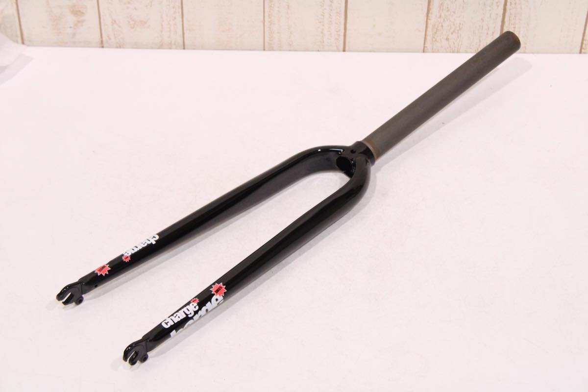 ★CHARGE BIKES チャージバイク TANGE PRESTIGE クロモリフォーク OS コラム残長255mm 700c QR 100mm 未使用品_画像2