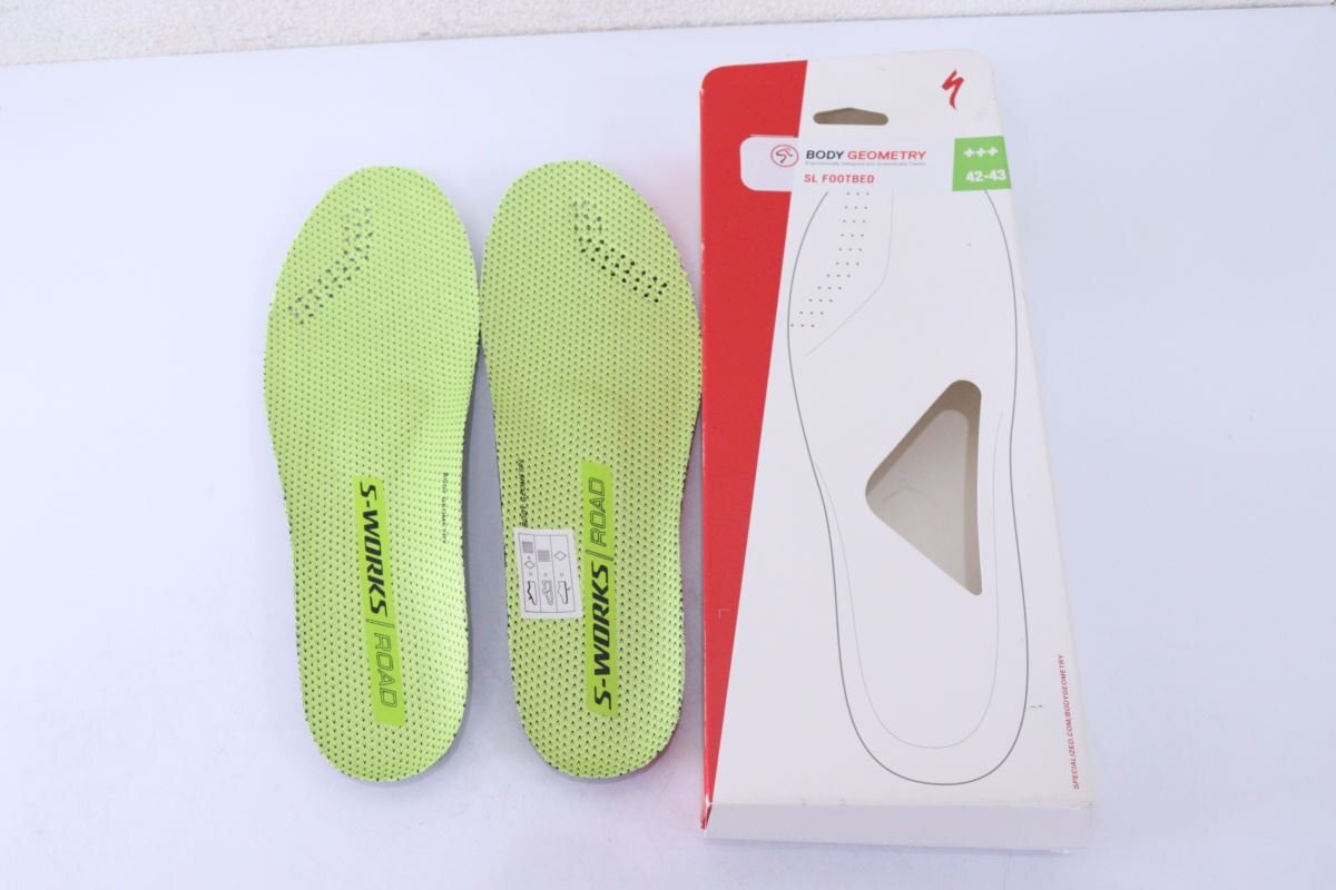 ▲SPECIALIZED スペシャライズド SL FOOTBED EU42-43+++ サイズ27-27.5cm インソール 未使用品_画像1