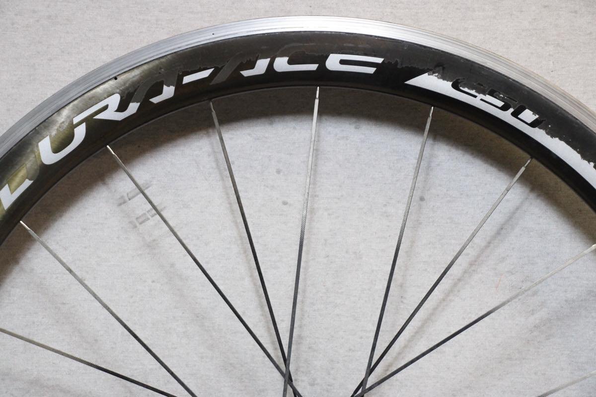 ○SHIMANO シマノ WH-9000-C50-CL DURA-ACE シマノフリー 11s対応 クリンチャー カーボンハイブリッドリム リアホイール 難ありの画像5