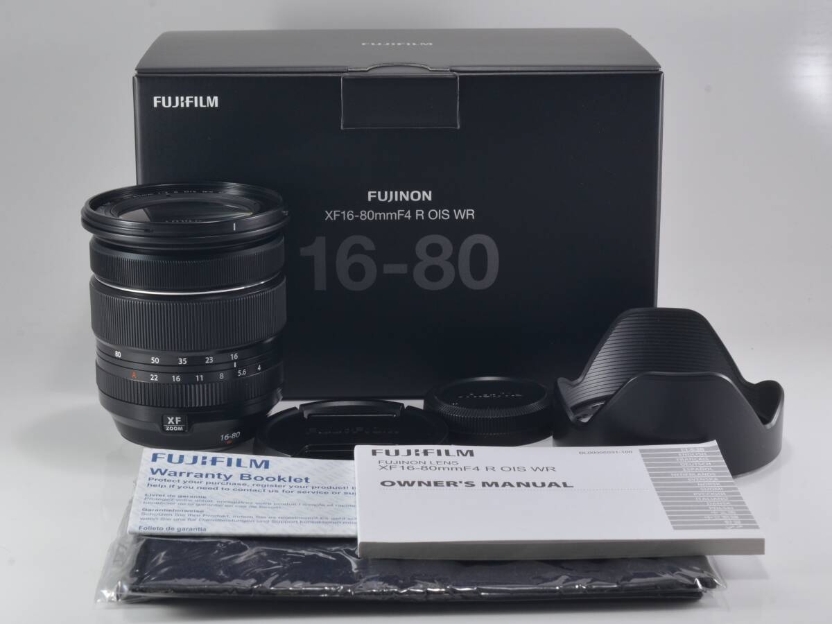 [未使用品☆ワンオーナーのみ] FUJIFILM (富士フイルム) XF 16-80mm F4 R OIS WR 元箱付 [保証] (52860)