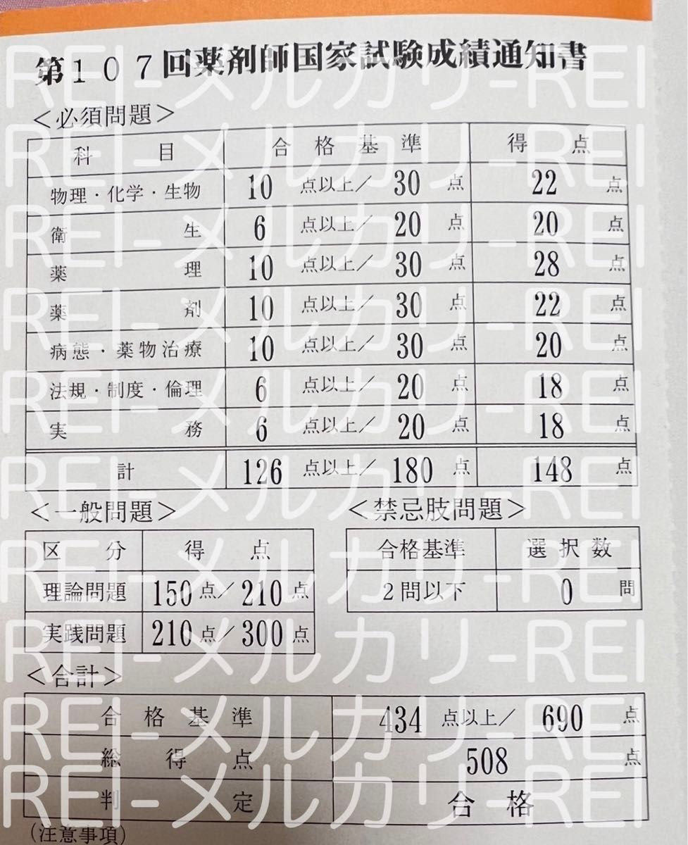 USB版108回〜97回薬剤師国家試験　ゴロ解答解説をオレンジペンで記入参考書