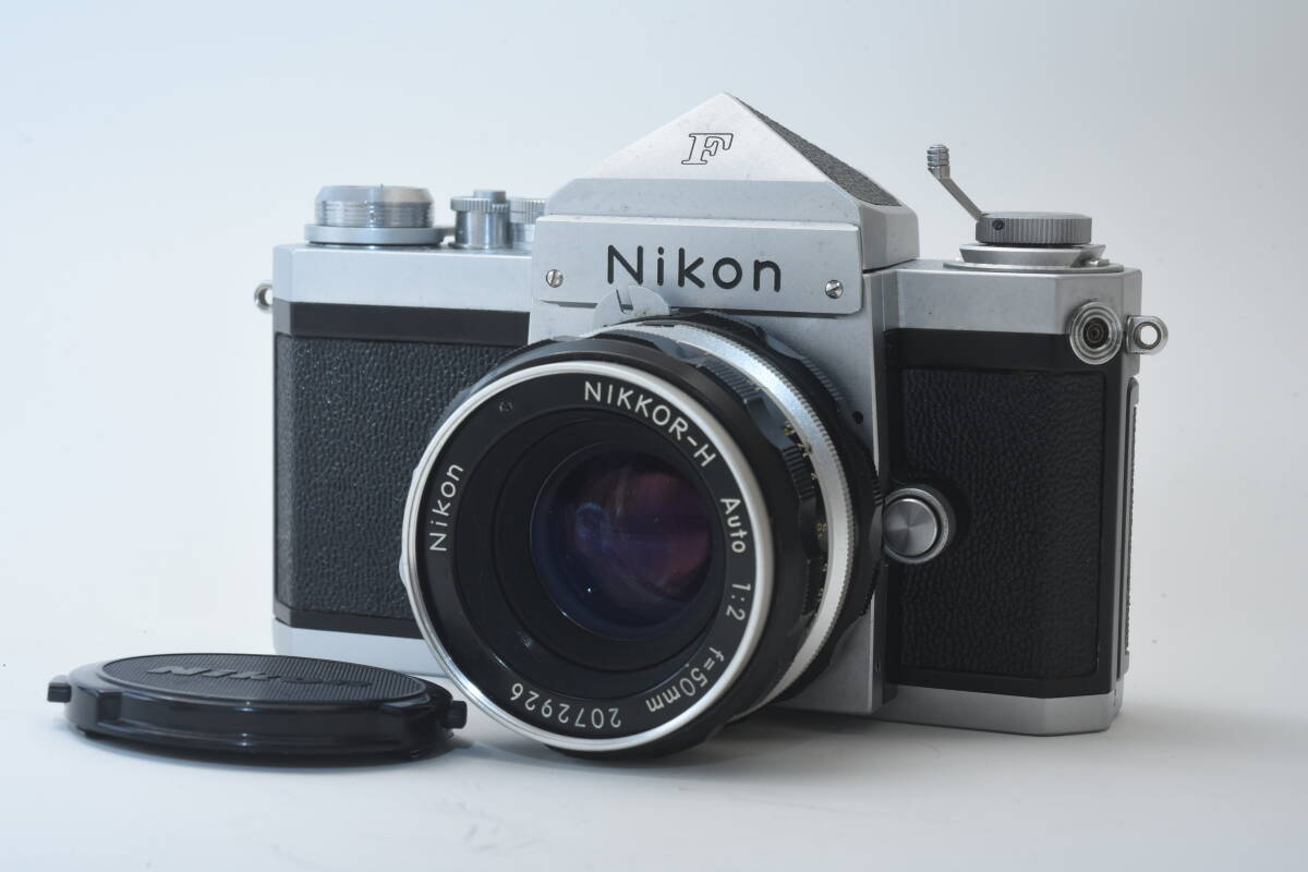 Nikon F アイレベル　シルバー　50mm F2 733万番　MFカメラ　*144_画像1
