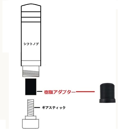 チタンカラー☆BRIDEシフトノブ☆高さ130mm 鏡面 焼入れ☆ アダプター付 _画像5