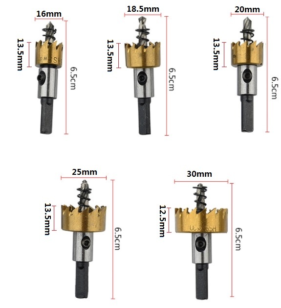 ホールソー5本セット◇ サイズ16、 18.5 、20 、25 、30 mm _画像5