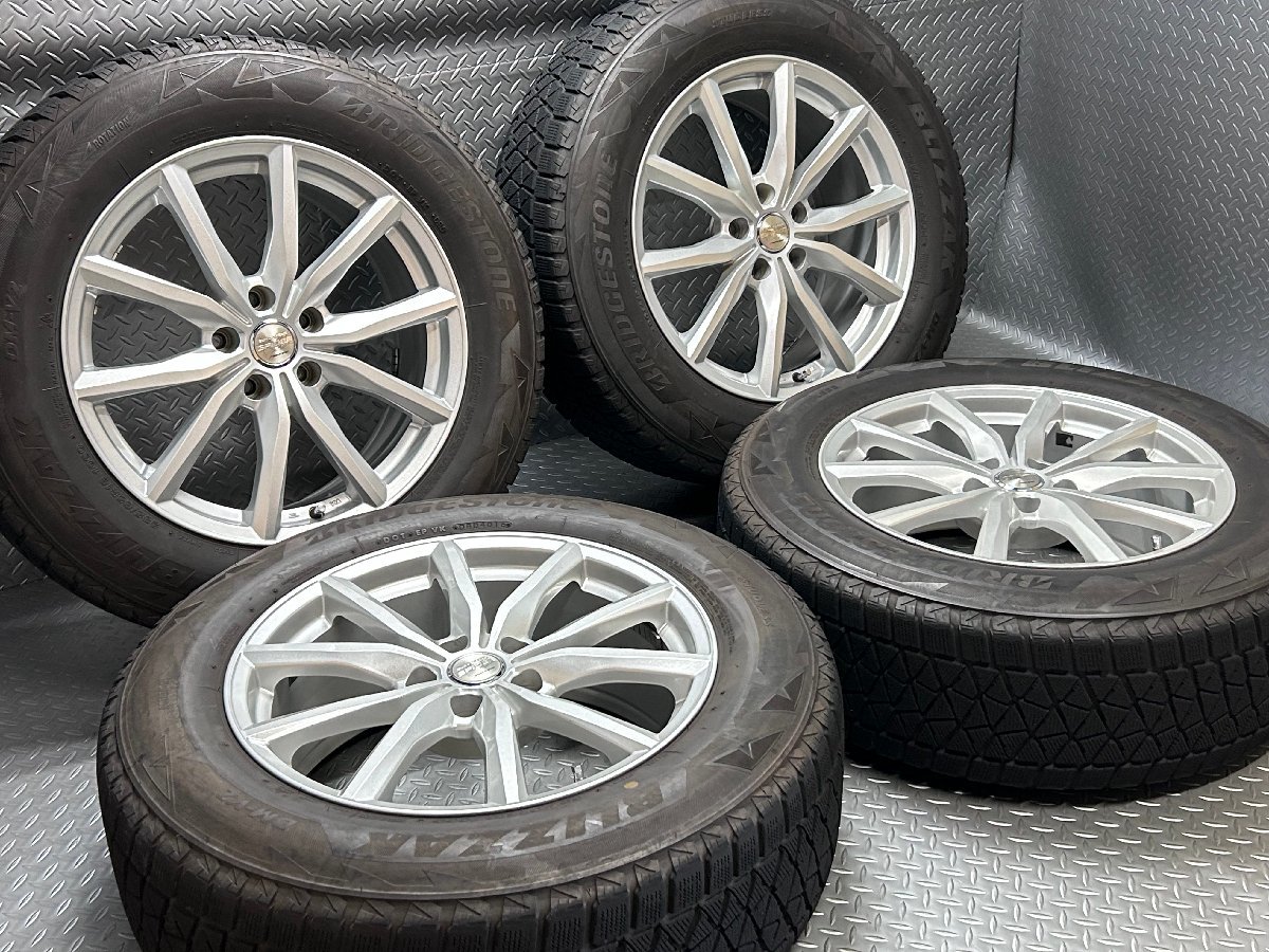 【中古】ブリヂストン ブリザックDM-V2 265/65R18 マナレイスポーツ ユーロスピード スパイダー18×8J+35 5穴114.3 (23080009)$_画像2