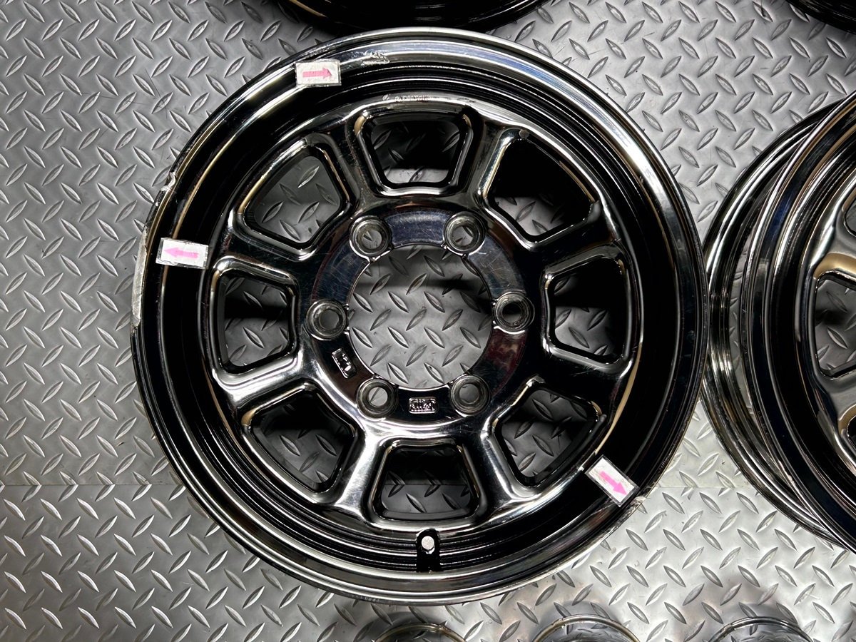 【中古】RADIANCE DAYTONA 15×6JJ+30 6穴139.7 ラディアンス デイトナ ハイエース 200系 HIACE (23100011)_画像3