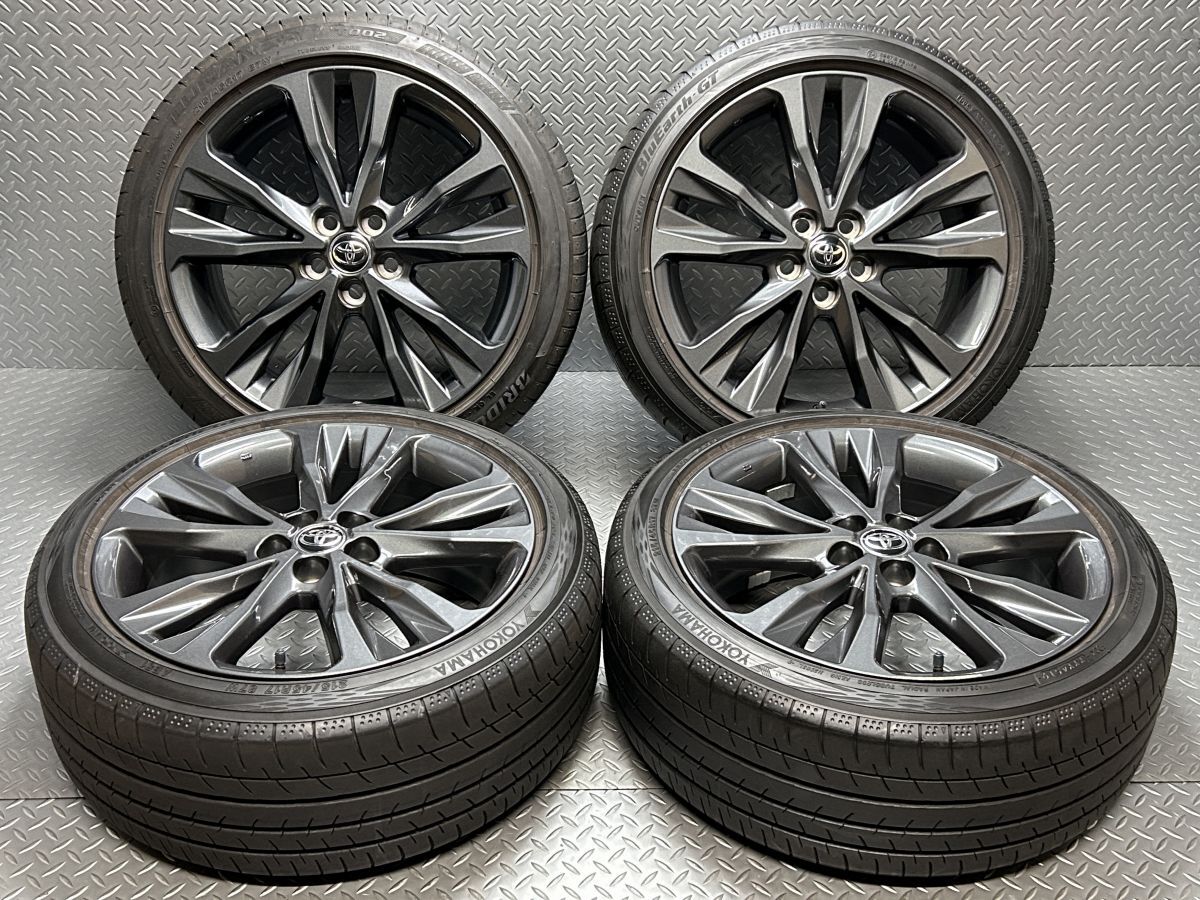 【中古】カローラツーリング 純正 17x7.5J+50 ヨコハマ ブルーアースGT 215/45R17 ZWE/NRE/ZRE/215/219/214/211/210/212 (23120070)の画像1