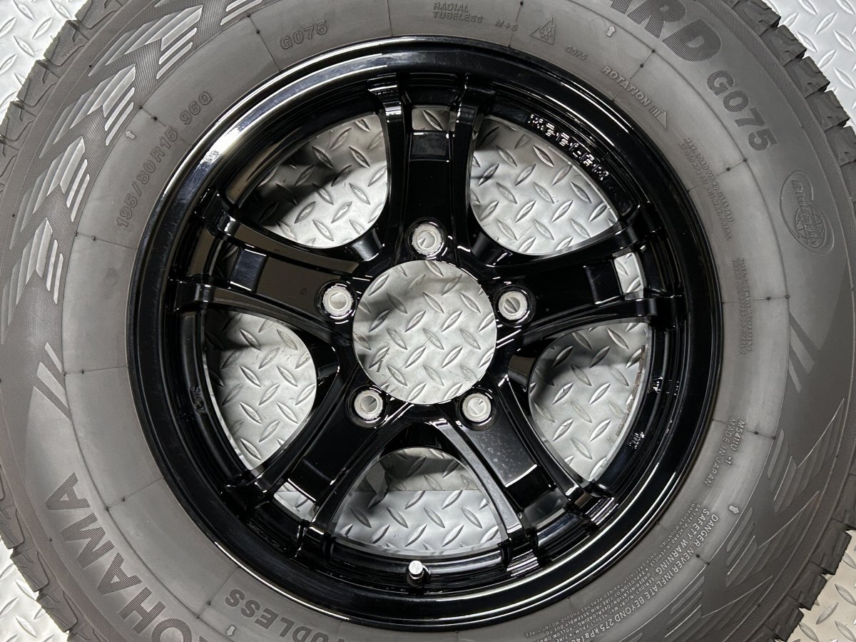 【中古】ヨコハマ アイスガードG075 195/80R15 weds KEELER 15ｘ5.5J+5 5穴139.7(24030097)$の画像6