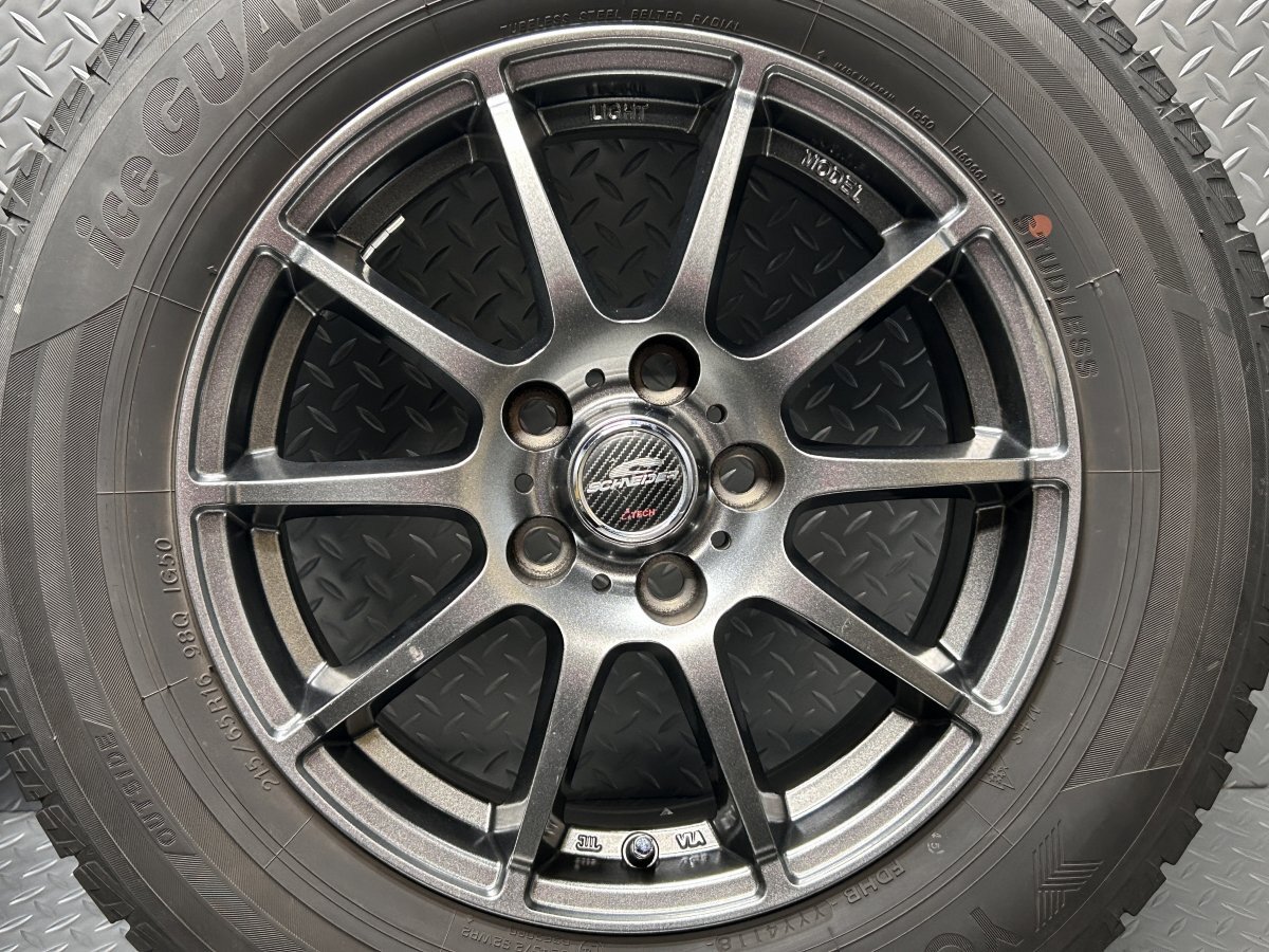 【美品】ヨコハマ アイスガードiG50 PLUS 215/65R16 A-TECH SCHNEIDER 16x6.5J+38 5穴114.3(24020072)$の画像7