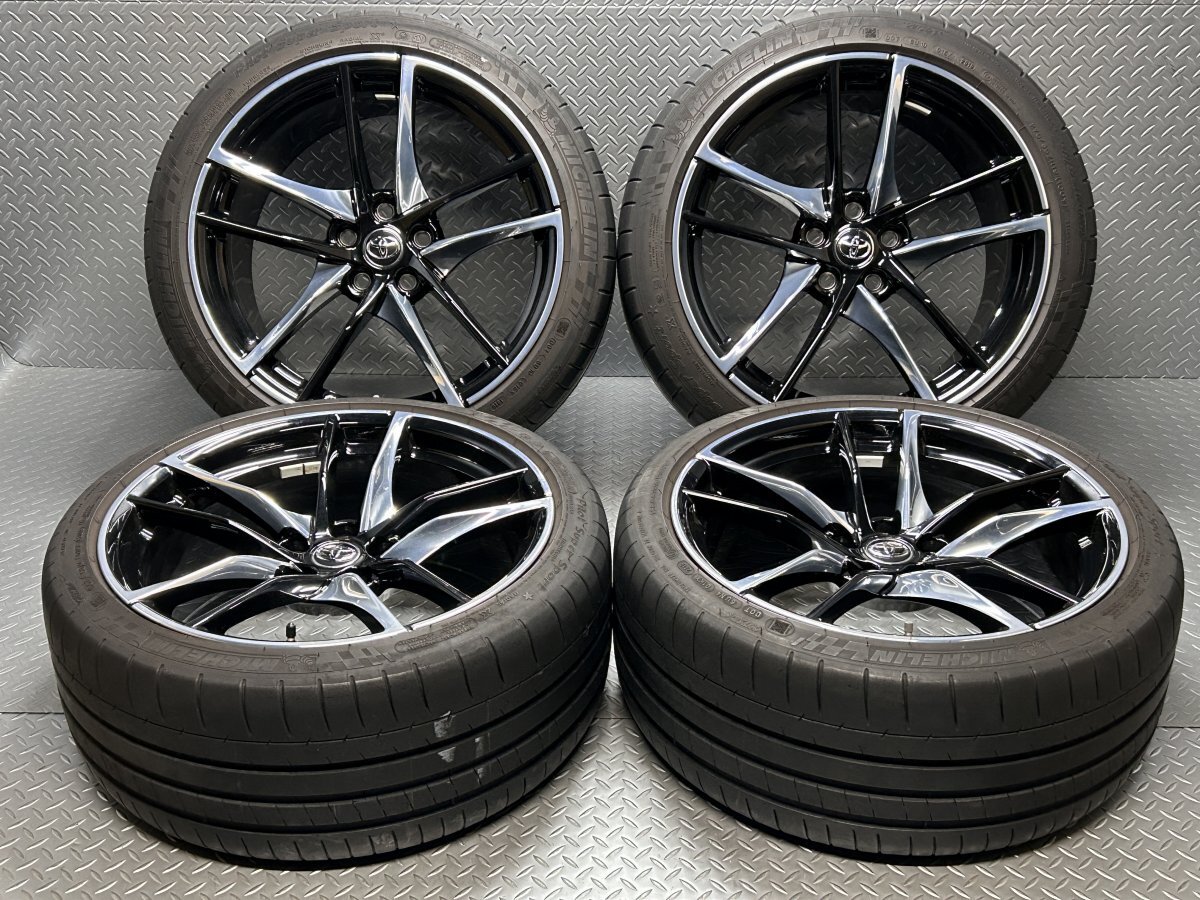 【中古】GRスープラRZ純正19x9J+32 19x10J+40 5穴112 ミシュラン パイロットSスポーツ255/35ZR19 275/35ZR19 DB/02/22/82/42(24030142)_画像1