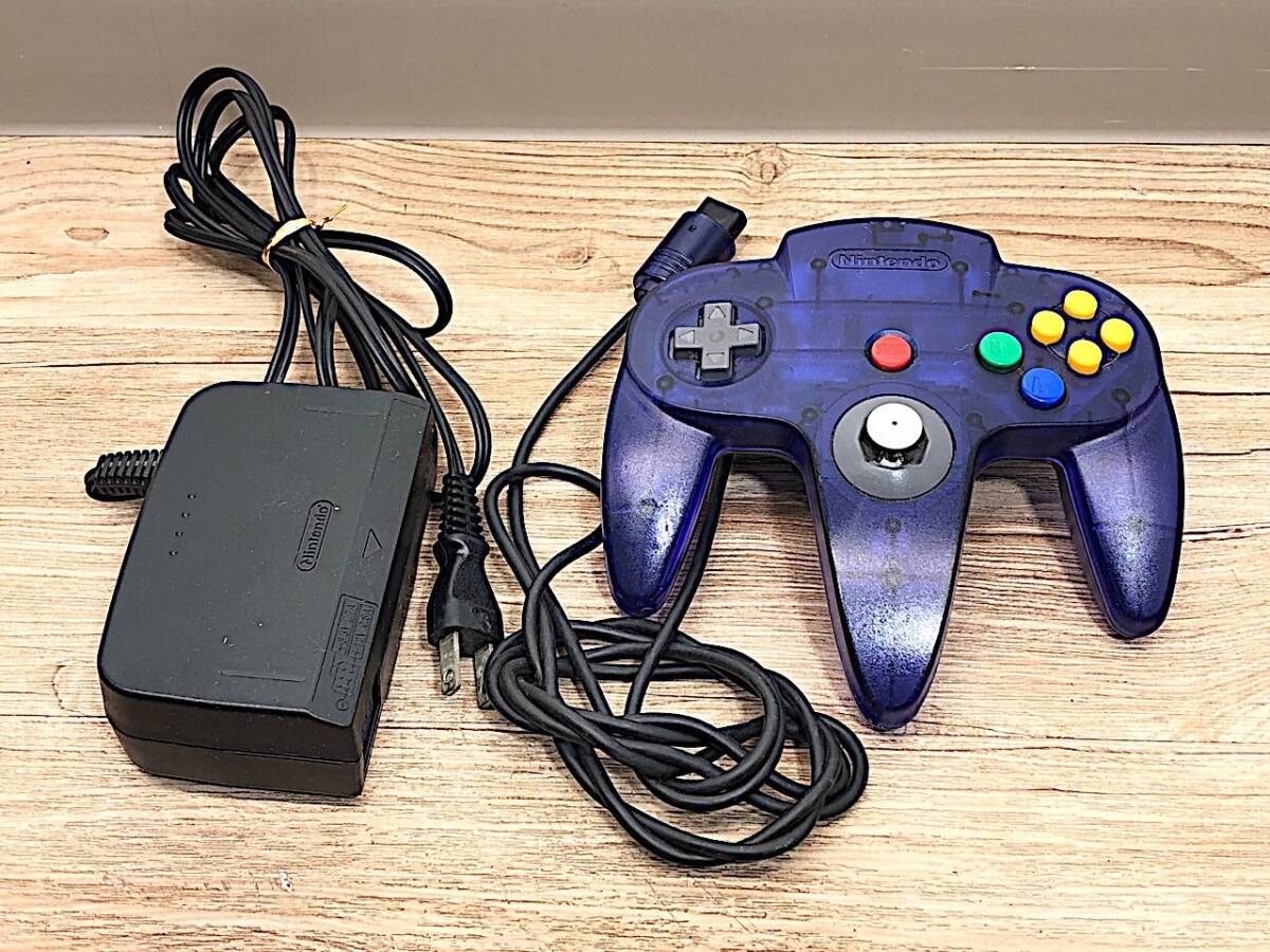 3/121【ジャンク】 NINTENDO64 ピカチュウ ポケモン NUS-101 ゲーム機 本体 コントローラー ACアダプター 任天堂 ニンテンドーの画像5