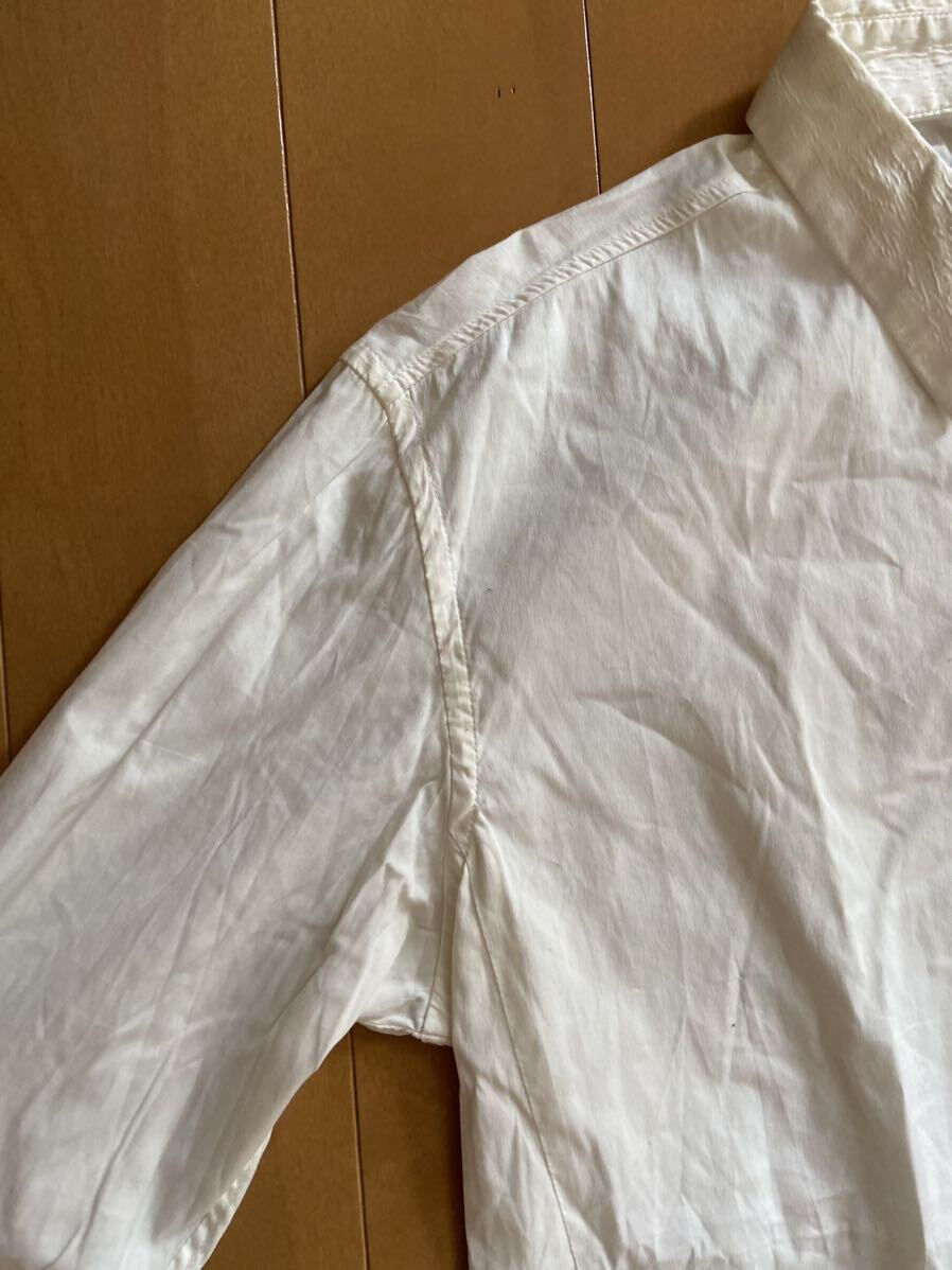【送料無料】中古 STUDIOUS ステュディオス 長袖シャツ Yシャツ ホワイト サイズ 1_画像3