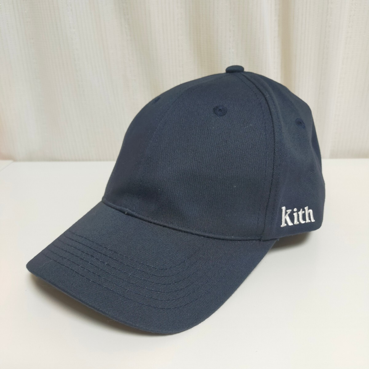 KITH キス ロゴ刺繍 キャップ 帽子 フリー ネイビー(紺)