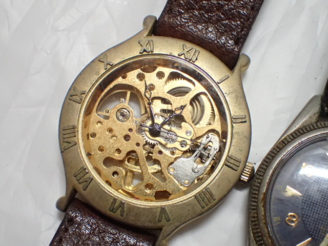 3093[T]自動巻き/機械式/スケルトン/メンズ腕時計/１２点/ジャンク*メカニカル Santo Joannes J.W.BENSON DOLCE SEGRETO ROBERTA SCARPAの画像2
