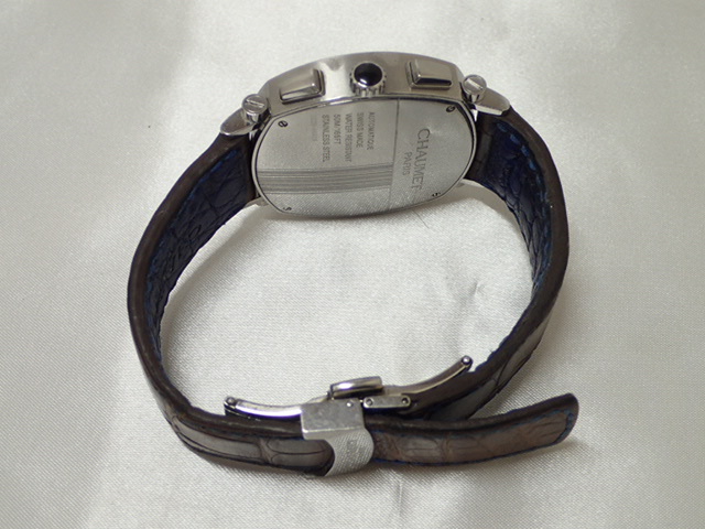 3254[T]CHAUMET/ Chaumet / Dan ti/ chronograph / self-winding watch / men's wristwatch / black series face 