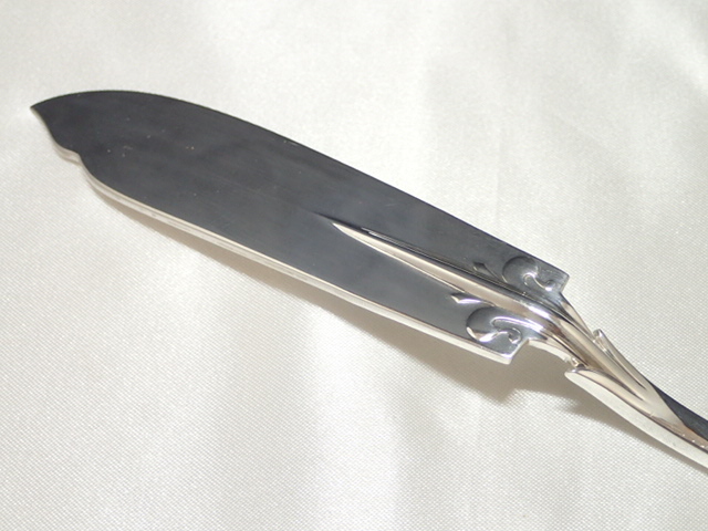 330⑦[T]最高峰♪カルディヤック ルネッサンス 純銀カトラリー◇ STERLING 925 / フィッシュナイフ 約21ｃｍ/(検)クリストフル_画像4