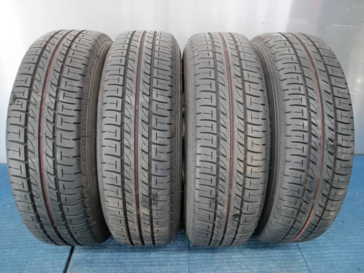 ★9分山★21年製★ ブリヂストンSNEAKER SNK2 155/70R12 社外ホイール 12×4J +45 4H-100 4本セット E362の画像2