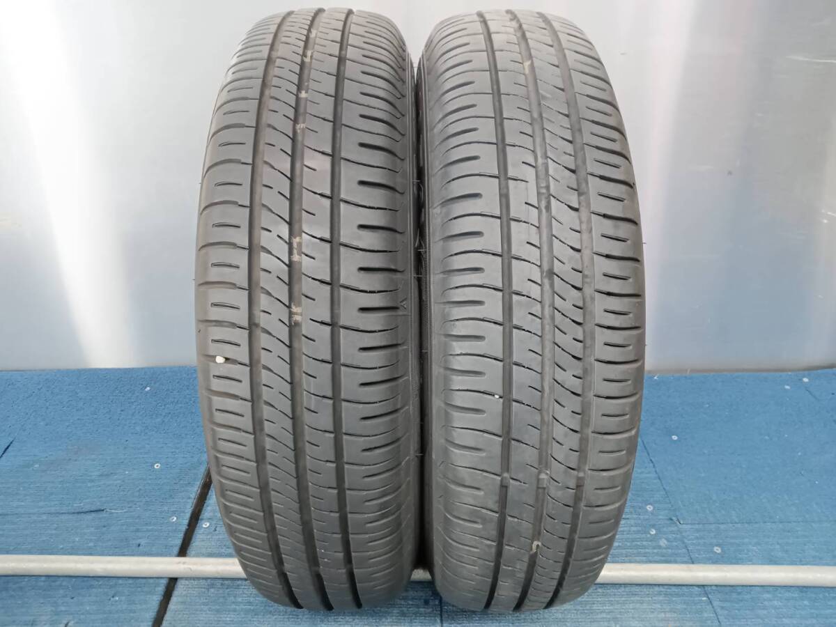 ★8-8.5分山★20年製★ ダンロップENASAVE EC204 155/80R13 社外ホイール 13×4J +42 4H-100 4本セット E374の画像8