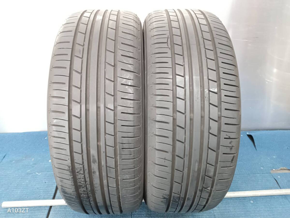 ★8-8.5分山★21年製★ ヨコハマECOS ES31 215/55R17　2本セット　E383_画像1