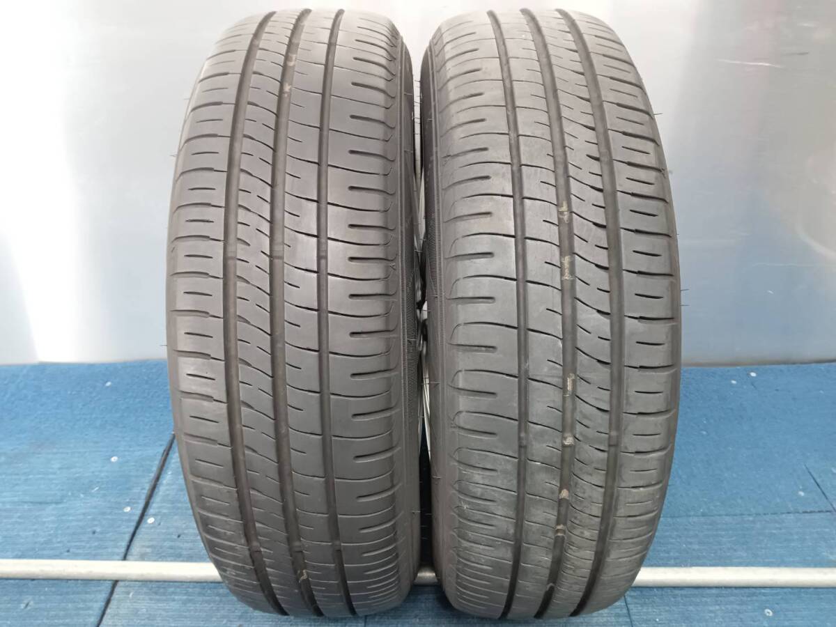 ★8-8.5分山★22年製★ ダンロップENASAVE EC204 175/65R15　社外ホイール 15×5.5J +50 4H-100 4本セット アクア・フィット等　E466_画像8