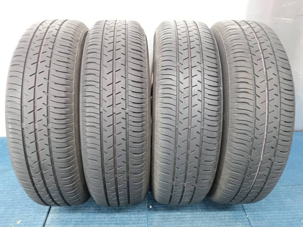 ★8-8.5分山★20年製★ SEIBERLING SL101 155/65R13 社外ホイール 13×4.5J +42 4H-100 4本セット 軽自動車等 E476の画像2