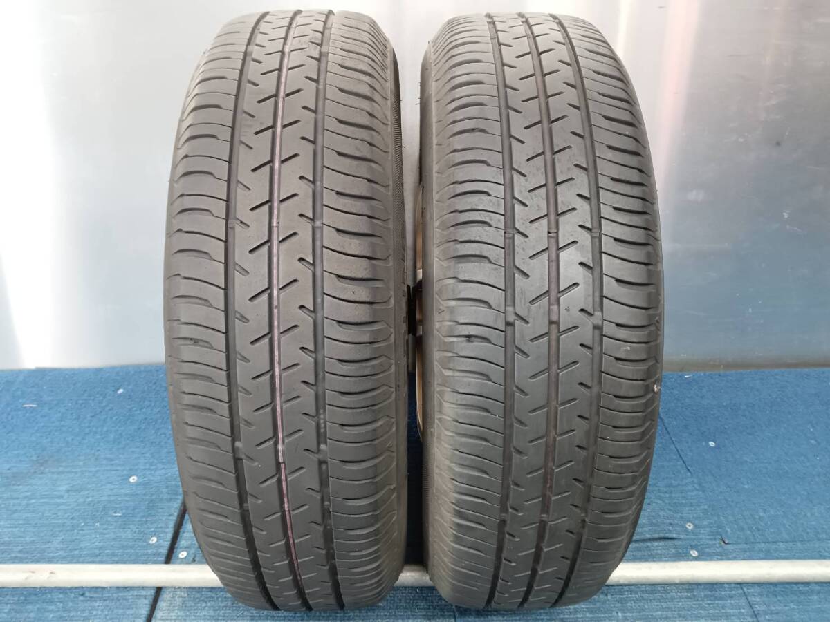 ★8-8.5分山★20年製★ SEIBERLING SL101 155/65R13 社外ホイール 13×4.5J +42 4H-100 4本セット 軽自動車等 E476の画像9