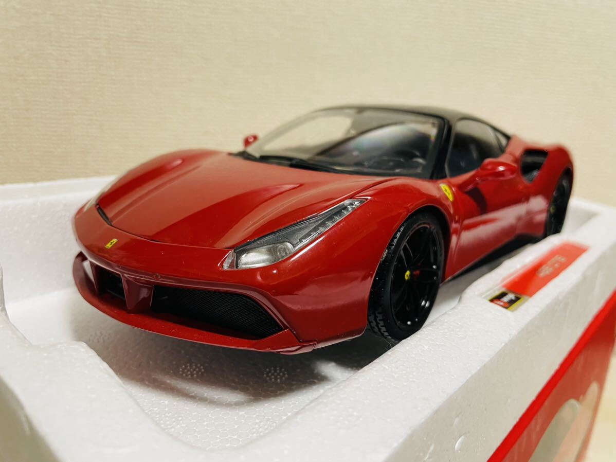 1/18 ブラーゴ フェラーリ 488GTB red&black burago Ferrari_画像2