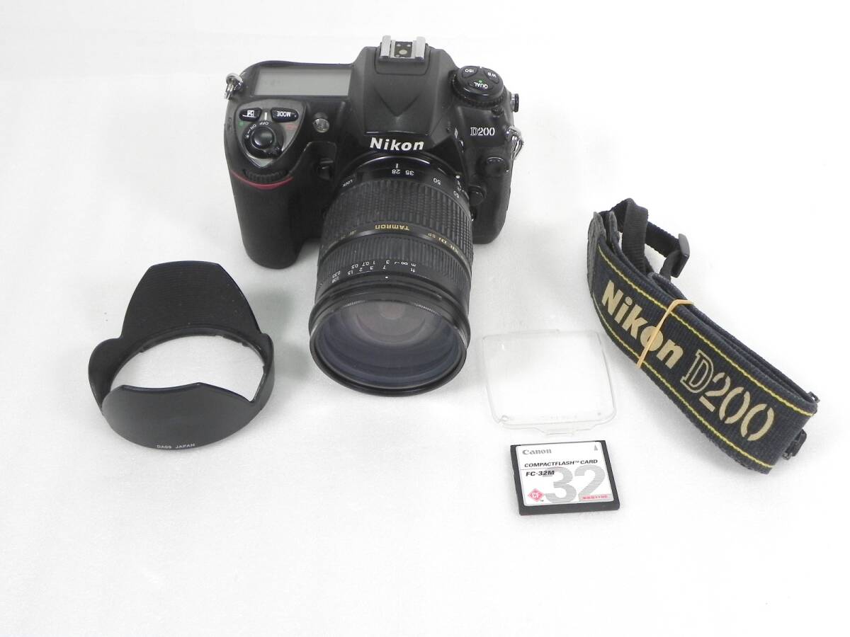 [R525]Nikon/ニコン D200 デジタル一眼レフ TAMRON AF 28-75mm F/2.8[IF] MACRO _画像1