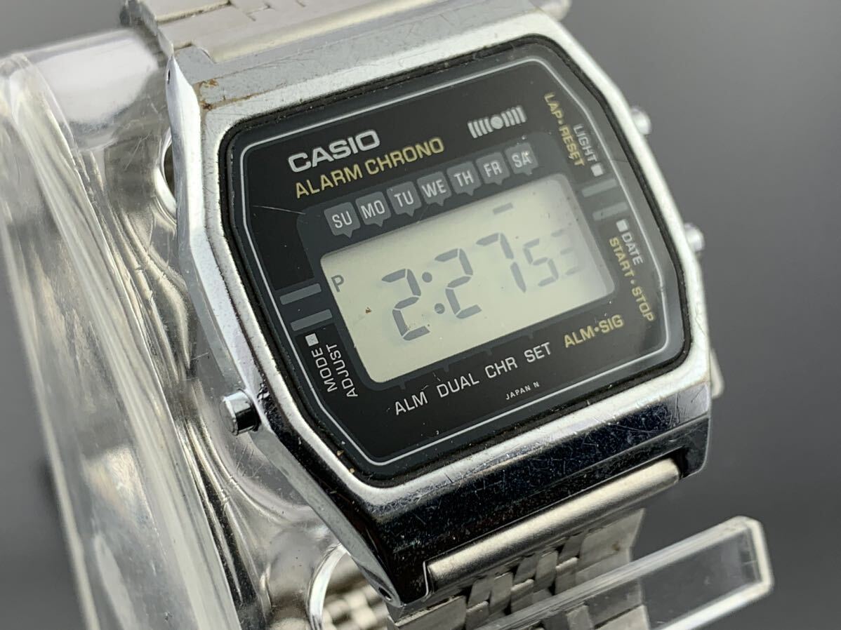 A1290]1円～☆メンズ腕時計 CASIO カシオ デジタル アラームクロノ A660 動作品_画像2