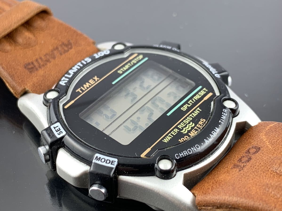 [A1295]1円～☆メンズ腕時計 デジタル タイメックス TIMEX ATLANTIS 動作品_画像10