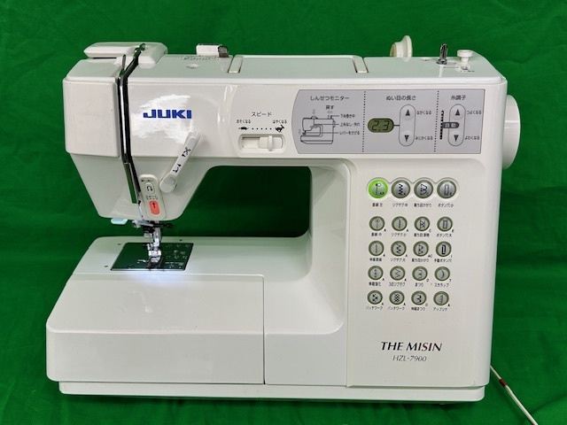 ☆人気商品 JUKI コンピューターザミシン HZL-7900 自動糸調子 自動糸切り 自動糸通し付き 工業用全回転釡使用 中古品 整備済 美品☆_画像2