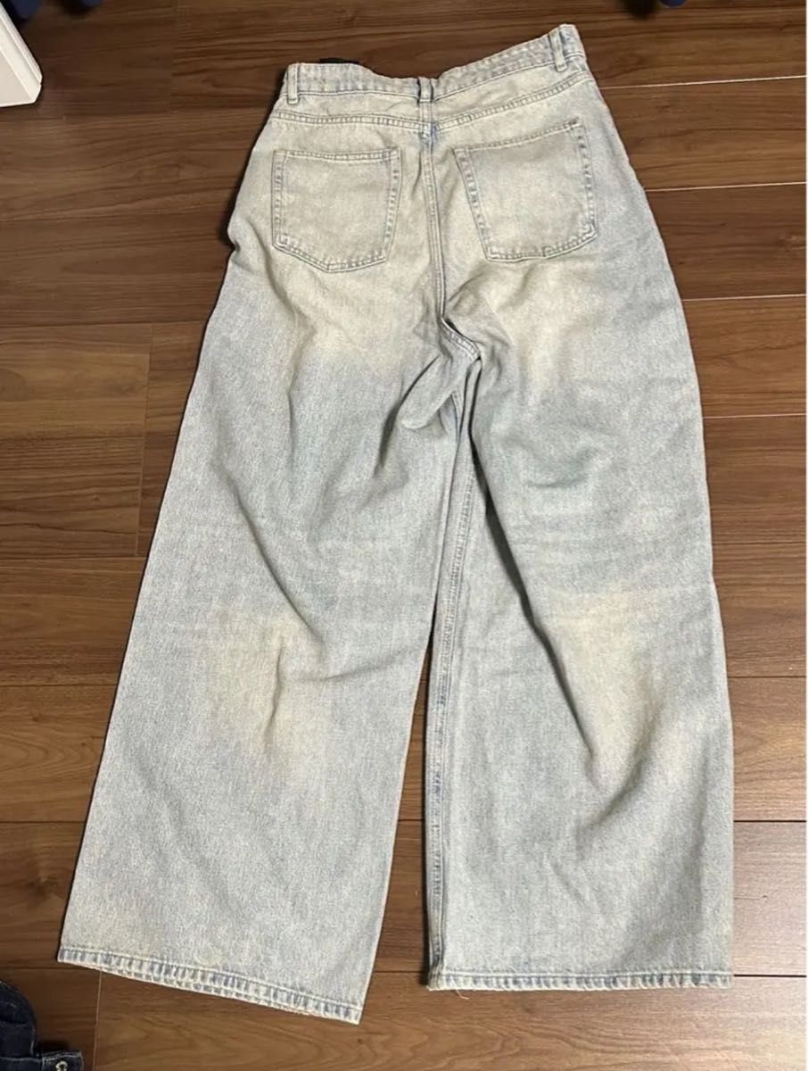 ZARA zara ザラ オーバーダイ バギーデニムパンツ BALENCIAGA ZARA zara ザラ オーバーダイ バギーデニムパンツ BALENCIAGA