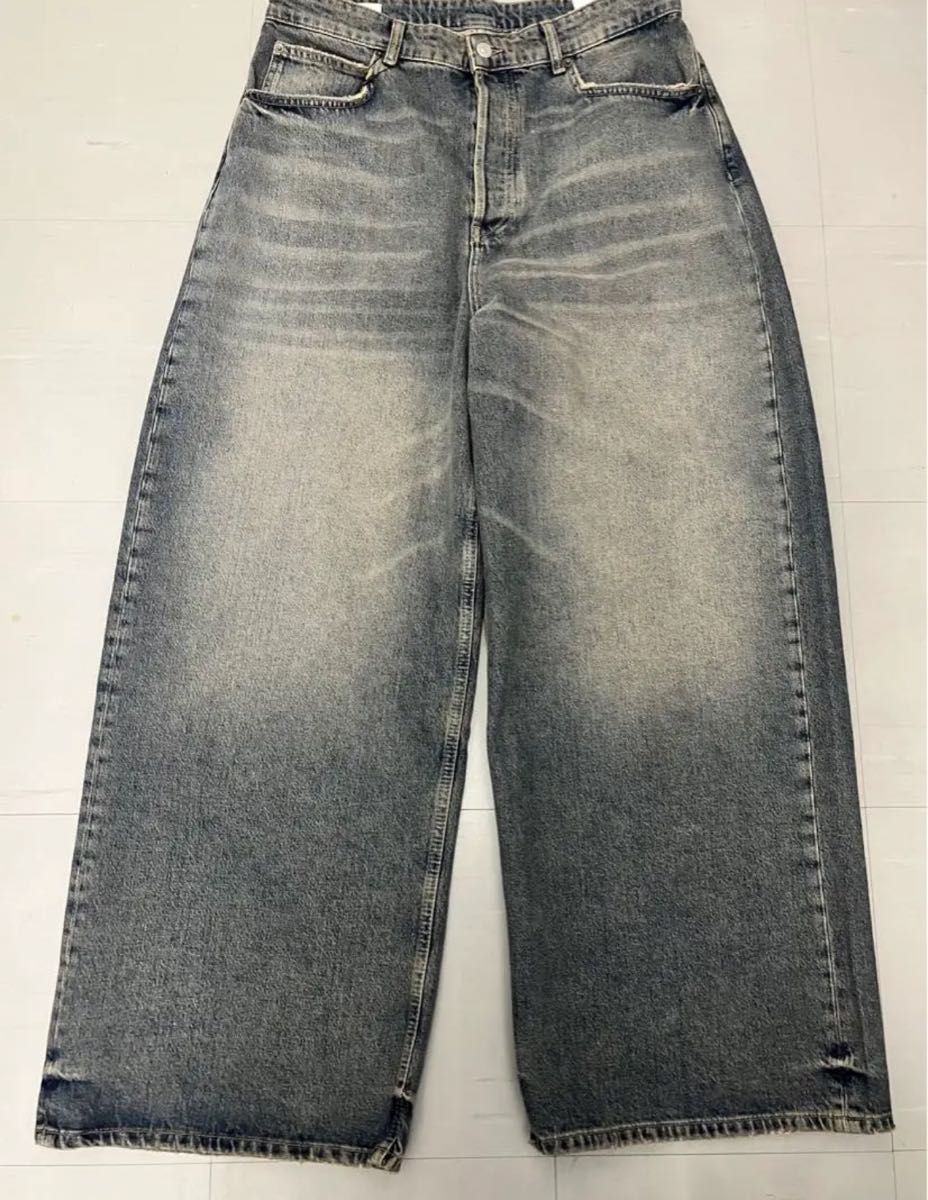 最安値 ZARA オーバーダイ BAGGY FIT デニム 44 jp34一点もの 最安値 ZARA オーバーダイ BAGGY FIT デニム 44 jp34一点もの