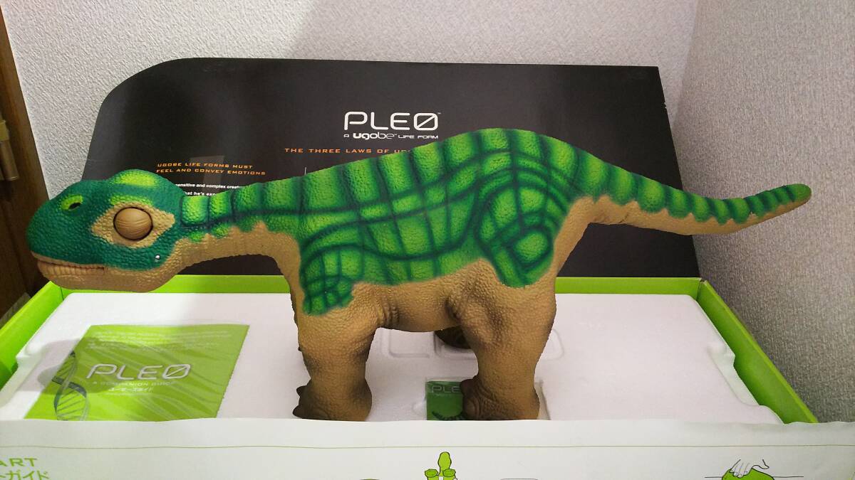 [ редкий работа! PLEO динозавр робот новый товар аккумулятор имеется кожа разрыв нет Pleo AIBO нравится тоже UGOBE BDL ①]